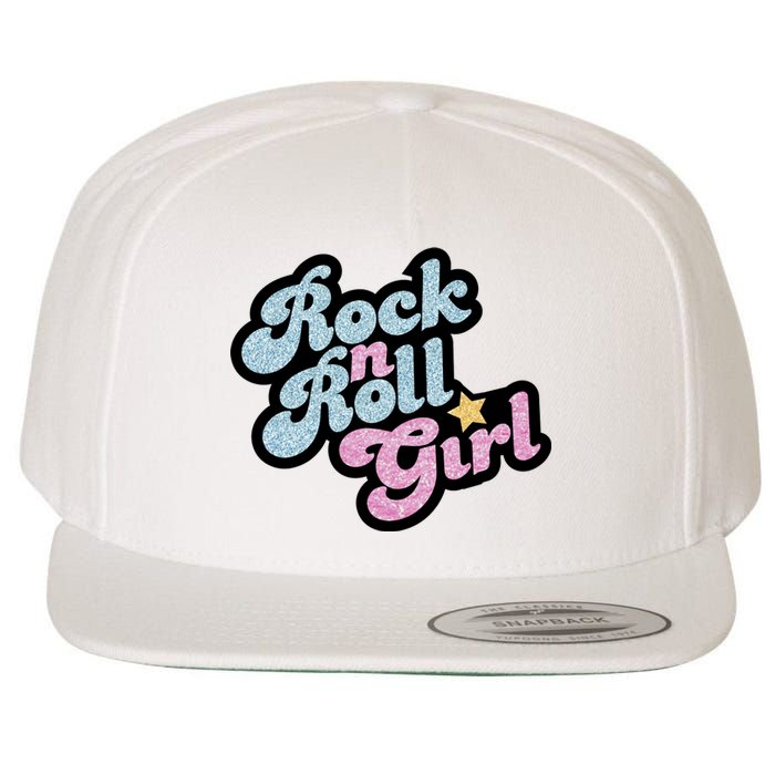 Rock N Roll Girl Wool Snapback Cap