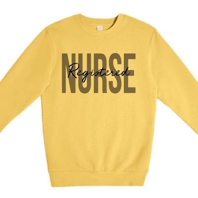 Registered Nurse Rn Emergency Room Nurse Gift Premium Crewneck Sweatshirt