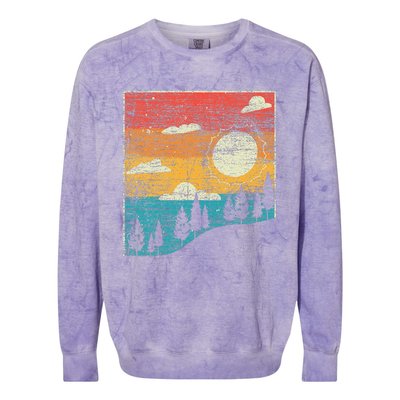 Retro Nature Colorblast Crewneck Sweatshirt