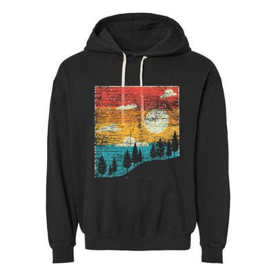 Retro Nature Garment-Dyed Fleece Hoodie