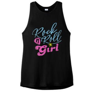 Rock N Roll Girl Purple Darla Ladies PosiCharge Tri-Blend Wicking Tank