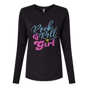 Rock N Roll Girl Purple Darla Womens Cotton Relaxed Long Sleeve T-Shirt