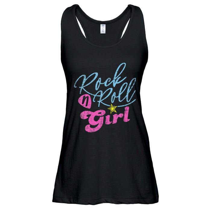 Rock N Roll Girl Purple Darla Ladies Essential Flowy Tank