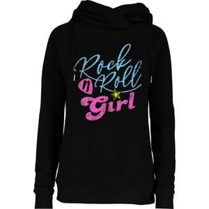 Rock N Roll Girl Purple Darla Womens Funnel Neck Pullover Hood