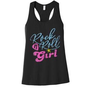 Rock N Roll Girl Purple Darla Women's Racerback Tank