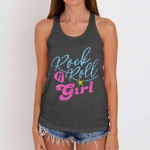 Rock N Roll Girl Purple Darla Women's Knotted Racerback Tank