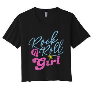 Rock N Roll Girl Purple Darla Women's Crop Top Tee