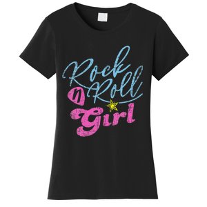 Rock N Roll Girl Purple Darla Women's T-Shirt