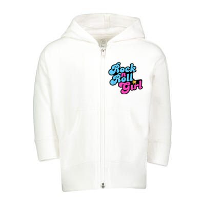 Rock N Roll Girl Toddler Zip Fleece Hoodie