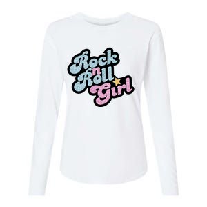 Rock N Roll Girl Womens Cotton Relaxed Long Sleeve T-Shirt