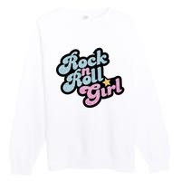 Rock N Roll Girl Premium Crewneck Sweatshirt