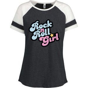 Rock N Roll Girl Enza Ladies Jersey Colorblock Tee