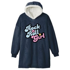 Rock N Roll Girl Hooded Wearable Blanket