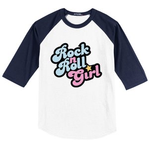 Rock N Roll Girl Baseball Sleeve Shirt