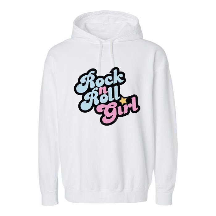 Rock N Roll Girl Garment-Dyed Fleece Hoodie