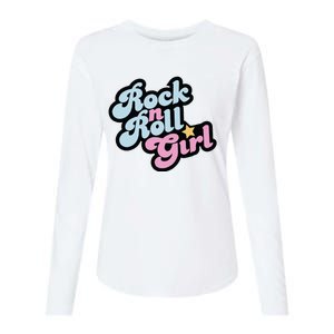 Rock N Roll Girl Womens Cotton Relaxed Long Sleeve T-Shirt