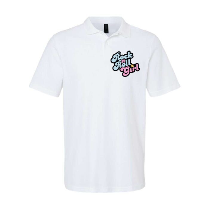 Rock N Roll Girl Softstyle Adult Sport Polo