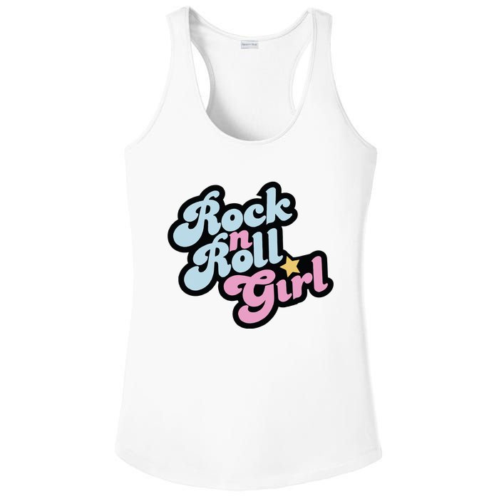 Rock N Roll Girl Ladies PosiCharge Competitor Racerback Tank