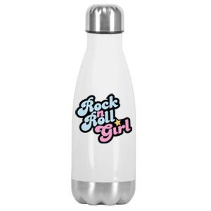 Rock N Roll Girl Stainless Steel Insulated Water Bottle