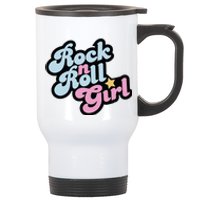 Rock N Roll Girl Stainless Steel Travel Mug