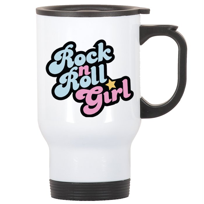 Rock N Roll Girl Stainless Steel Travel Mug