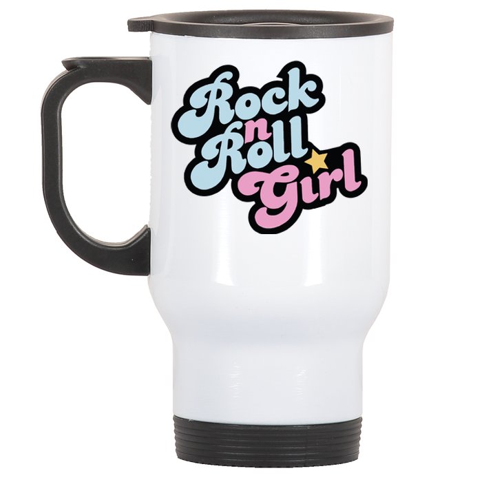 Rock N Roll Girl Stainless Steel Travel Mug