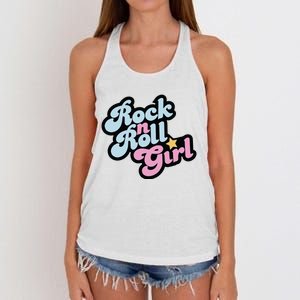 Rock N Roll Girl Women's Knotted Racerback Tank