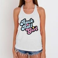 Rock N Roll Girl Women's Knotted Racerback Tank