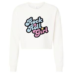 Rock N Roll Girl Cropped Pullover Crew