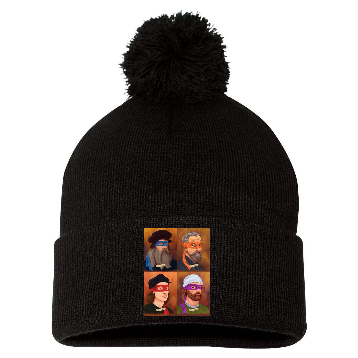 Renaissance Ninjas Pom Pom 12in Knit Beanie