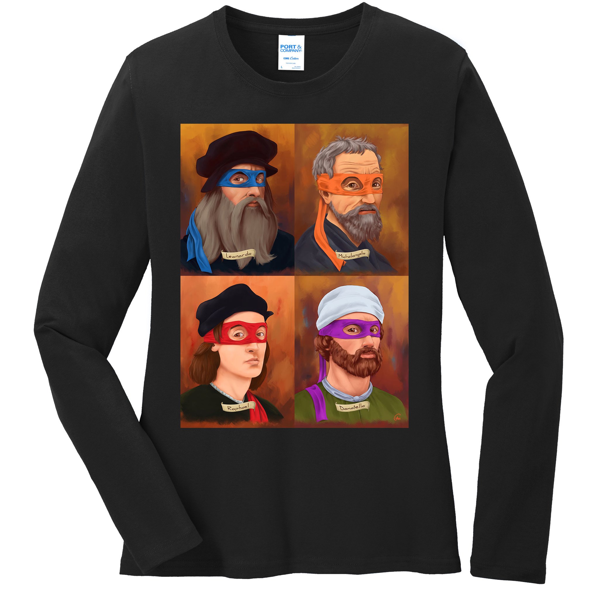 Renaissance Ninjas Ladies Long Sleeve Shirt