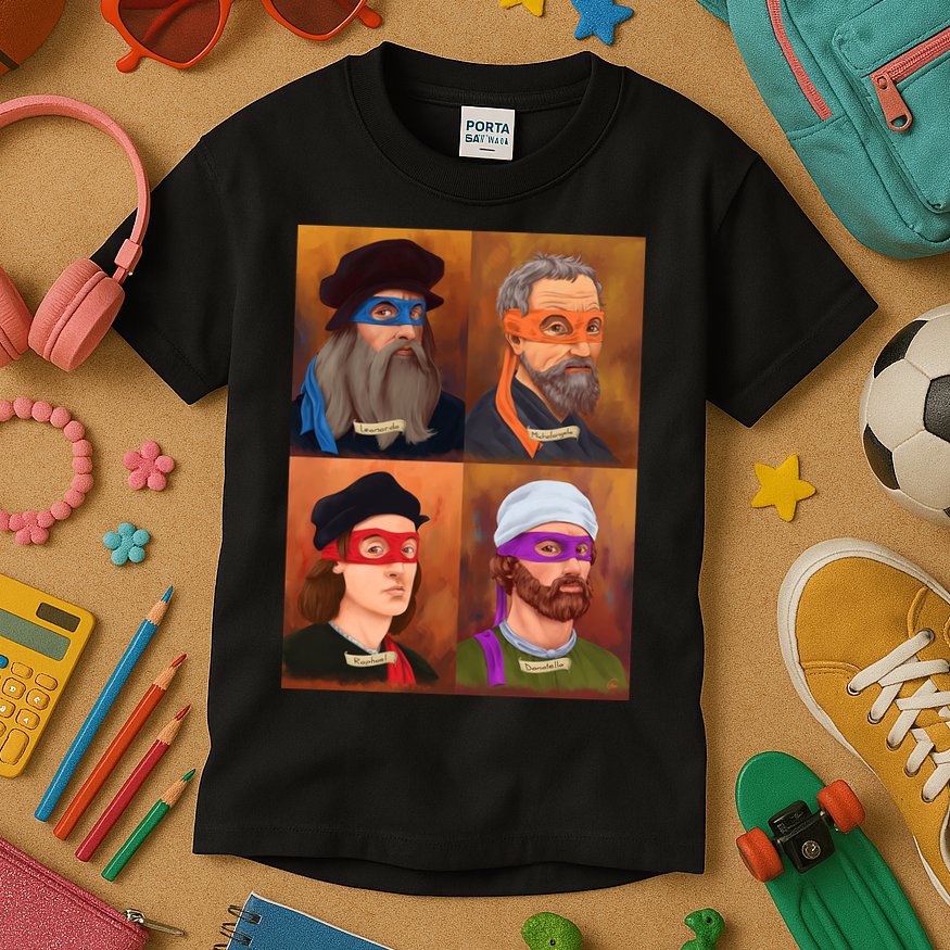 Renaissance Ninjas Kids T-Shirt
