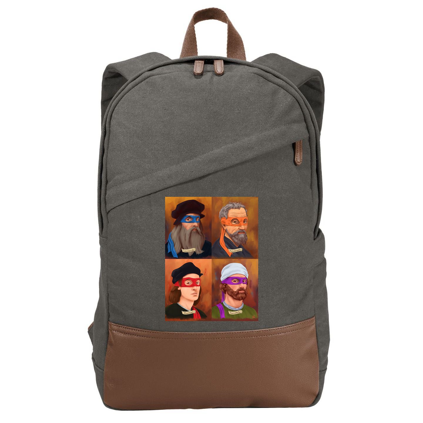 Renaissance Ninjas Cotton Canvas Backpack