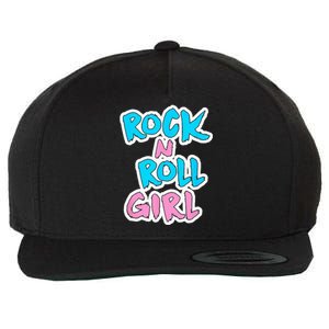 Rock N Roll Girl Music Fan Wool Snapback Cap