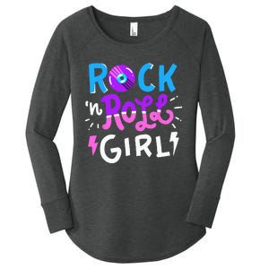 Rock N Roll Girl Music Women's Perfect Tri Tunic Long Sleeve Shirt