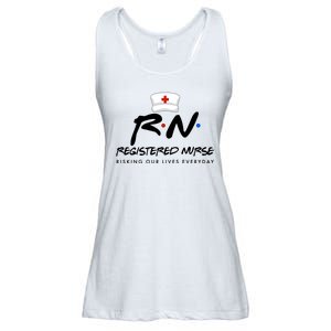 Registered Nurse Risking Our Lives Everyday Ladies Essential Flowy Tank