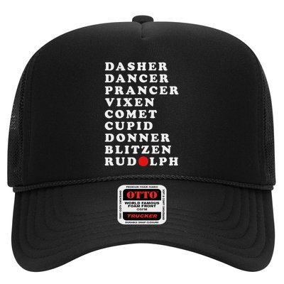 Red Nose Reindeer Christmas Reindeer Xmas Trucker Hat
