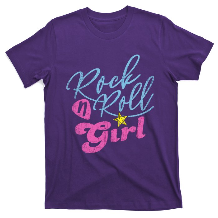 Rock N Roll Girl Purple T-Shirt