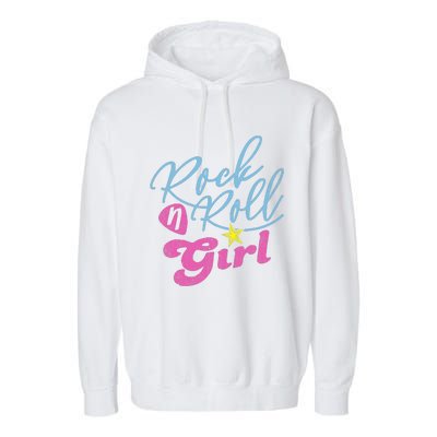 Rock N Roll Girl Purple Garment-Dyed Fleece Hoodie