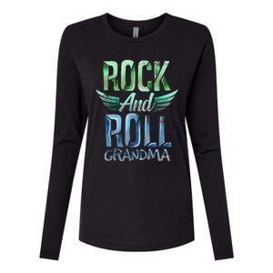 Rock n Roll Grandma' Cool Rock n Roll Mother's Day Womens Cotton Relaxed Long Sleeve T-Shirt