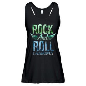 Rock n Roll Grandma' Cool Rock n Roll Mother's Day Ladies Essential Flowy Tank