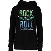 Rock n Roll Grandma' Cool Rock n Roll Mother's Day Womens Funnel Neck Pullover Hood