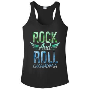 Rock n Roll Grandma' Cool Rock n Roll Mother's Day Ladies PosiCharge Competitor Racerback Tank