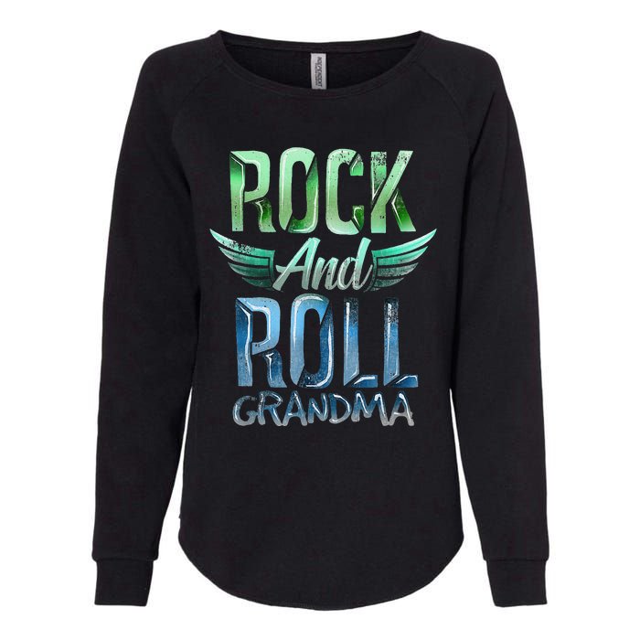 Rock n Roll Grandma' Cool Rock n Roll Mother's Day Womens California Wash Sweatshirt