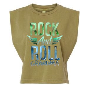 Rock n Roll Grandma' Cool Rock n Roll Mother's Day Garment-Dyed Women's Muscle Tee