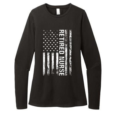 Retired Nurse Womens CVC Long Sleeve Shirt