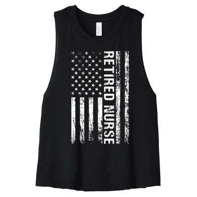 Retired Nurse Women's Racerback Cropped Tank