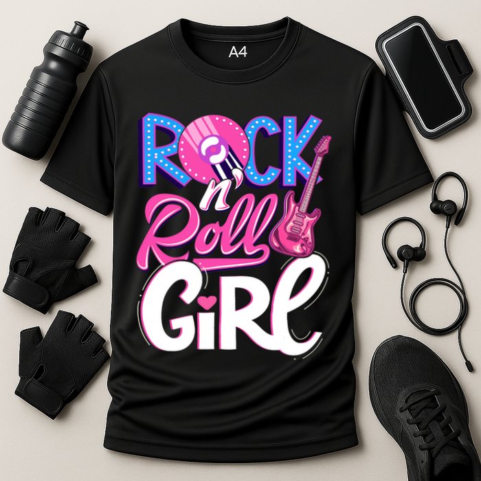 Rock N Roll Music Cooling Performance Crew T-Shirt