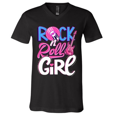 Rock N Roll Music V-Neck T-Shirt
