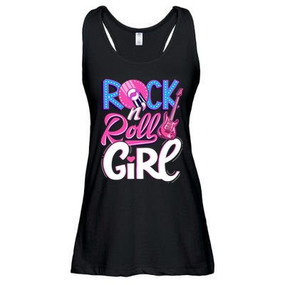 Rock N Roll Music Ladies Essential Flowy Tank